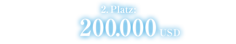 2. Platz 200.000 USD
