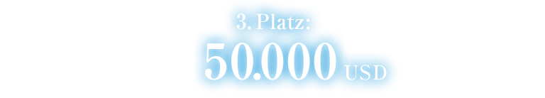 3. Platz 50.000 USD