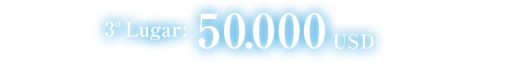 3º lugar 50.000 USD