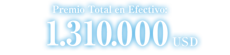 Premio total en efectivo: 1.310.000 USD