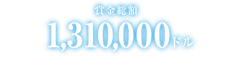 賞金総額 1,310,000ドル